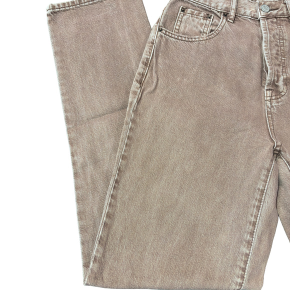 PacSun Acid Peach Pink Wash Dad Button Fly Jeans Cut Women's Size 25 - Picture 3 of 12